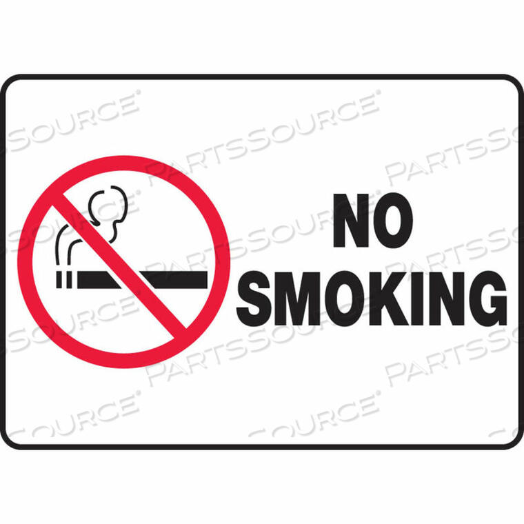 OEM#: MSMK427VANO SMOKING (GRAPHIC) SIGN, 10W X 7H, ALUMINUM by Accuform Manufacturing, Inc.
