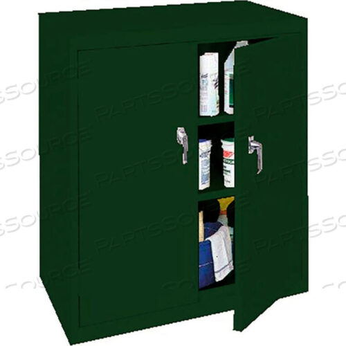 OEM#: BL-364-H-GRNCOUNTER HIGH ALL-WELDED STORAGE CABINET, 36WX18DX42H, HUNTER GREEN by Steel Cabinets USA, Inc