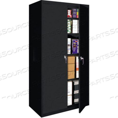 OEM#: FS-42-BFIXED SHELF ALL-WELDED STORAGE CABINET, 42WX18DX72H, BLACK by Steel Cabinets USA, Inc