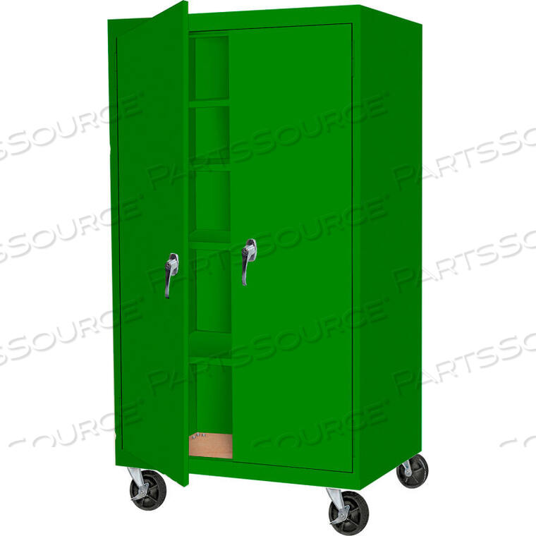 OEM#: MAAH-3624RB-L-GRNMOBILE ALL-WELDED CABINET, 36WX24DX66H, LEAF GREEN by Steel Cabinets USA, Inc