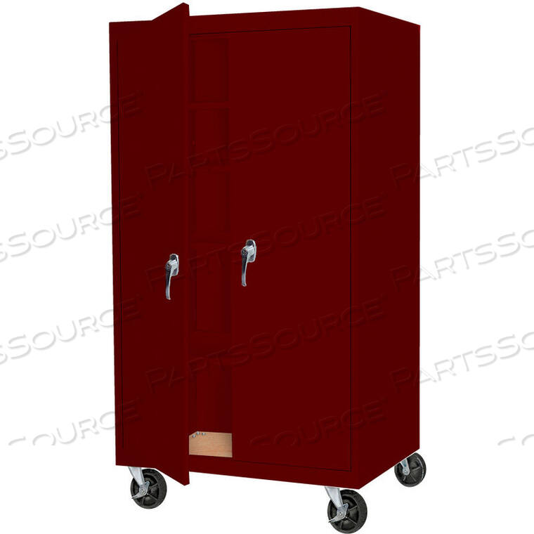 OEM#: MAAH-48662RB-WRMOBILE ALL-WELDED CABINET, 48WX24DX66H, WINE RED by Steel Cabinets USA, Inc