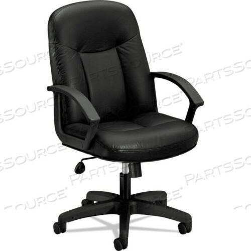 OEM#: BSXVL601SB11EXECUTIVE HIGH-BACK LEATHER CHAIR - BLACK - HVL601 SERIES by HON