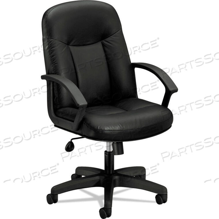 OEM#: BSXVL601SB11EXECUTIVE HIGH-BACK LEATHER CHAIR - BLACK - HVL601 SERIES by HON