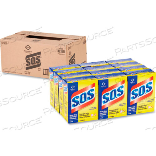 OEM#: COX88320CT****S.O.S STEEL WOOL SOAP PAD, 180 PADS - 88320 by Clorox