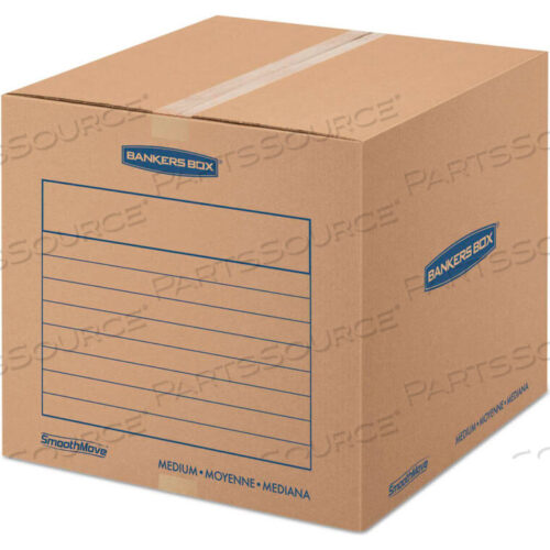 OEM#: FEL7713901BANKERS BOX SMOOTHMOVE BASIC MEDIUM MOVING BOXES, 18L X 18W X 16H, KRAFT/BLUE, 20/BUNDLE by United Stationers Supply