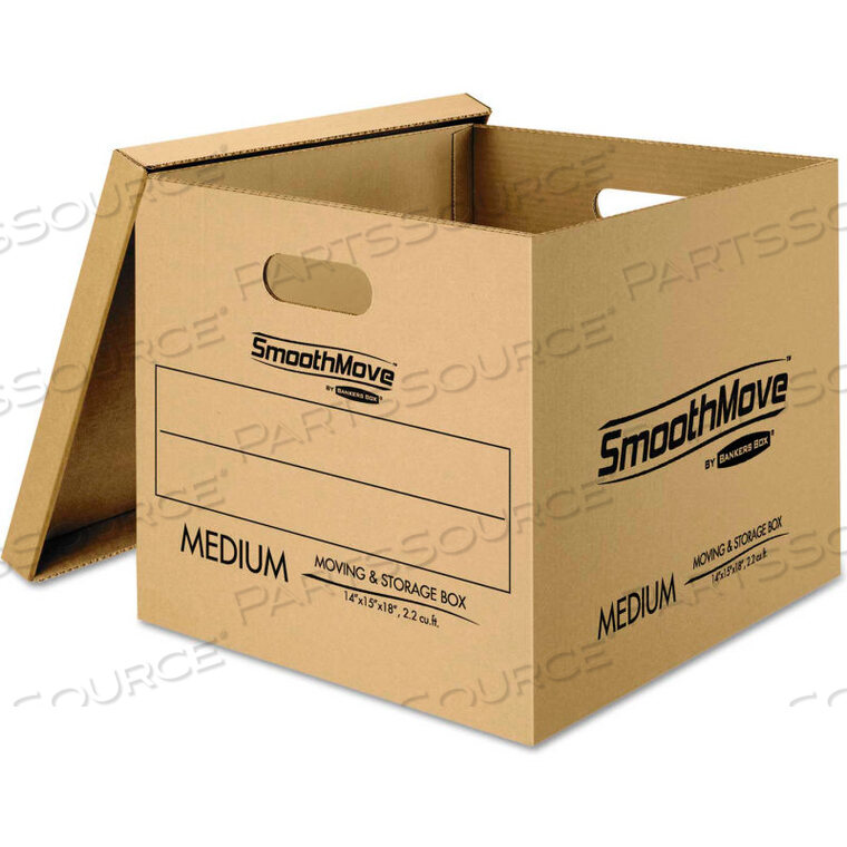 OEM#: FEL7716401BANKERS BOX SMOOTHMOVE CLASSIC MOVING BOXES, 8 SM: 15L X 12W X 10H, 4 MED: 18L X 15W X 14H by United Stationers Supply