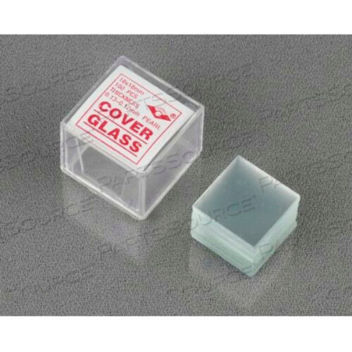 OEM#: CS-S18-100AMSCOPE 100 PCS. PRE-CLEANED 18 X 18MM SQUARE MICROSCOPE COVER SLIPS by United Scope