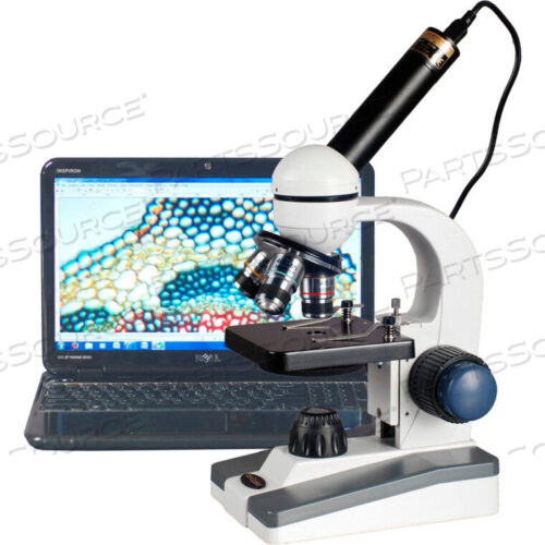OEM#: M150C-E5AMSCOPE 40X-1000X LED COARSE & FINE FOCUS SCIENCE STUDENT MICROSCOPE WITH 5MP USB CAMERA by United Scope