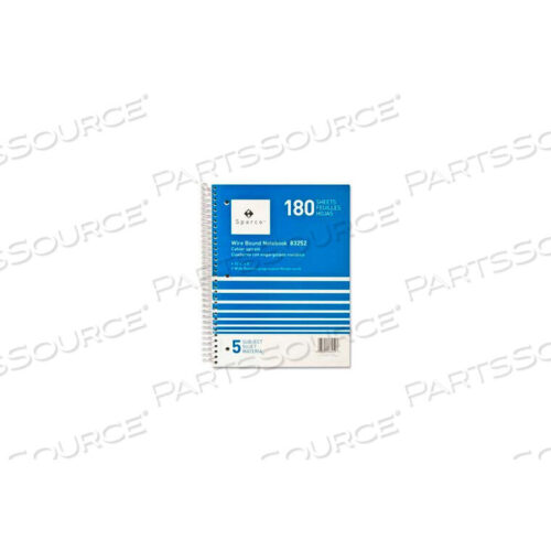 OEM#: 832525-SUBJECT NOTEBOOK, 8 X 10-1/2, WIDE RULED, BRIGHT WHITE, 180 SHEETS/PAD by Sparco Products