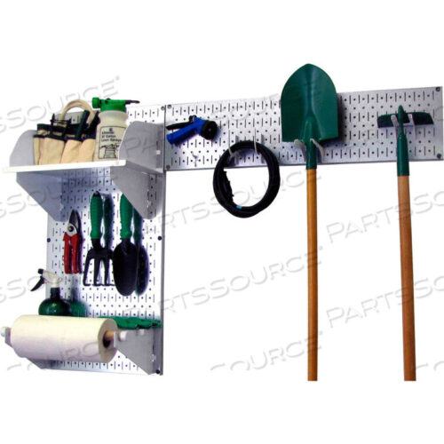 OEM#: 30-GRD-200 GVWPEGBOARD GARDEN TOOL BOARD ORGANIZER, GALVANIZED WHITE, 48 X 32 X 9 by Wall Control Pegboard