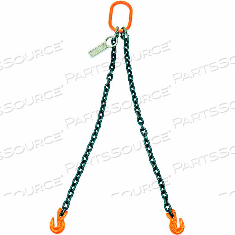OEM#: B1510424 DOUBLE LEG CHAIN SLING W/ GRAB HOOK by Mazzella Lifting Technologies