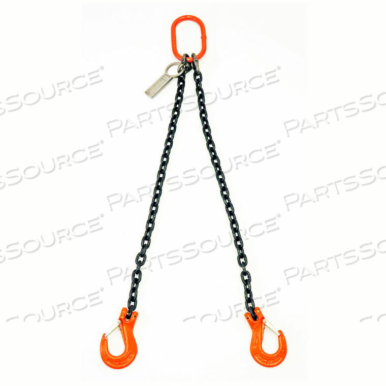 OEM#: B151102DOUBLE LEG CHAIN SLING W/ SLING HOOK, 3 by Mazzella Lifting Technologies