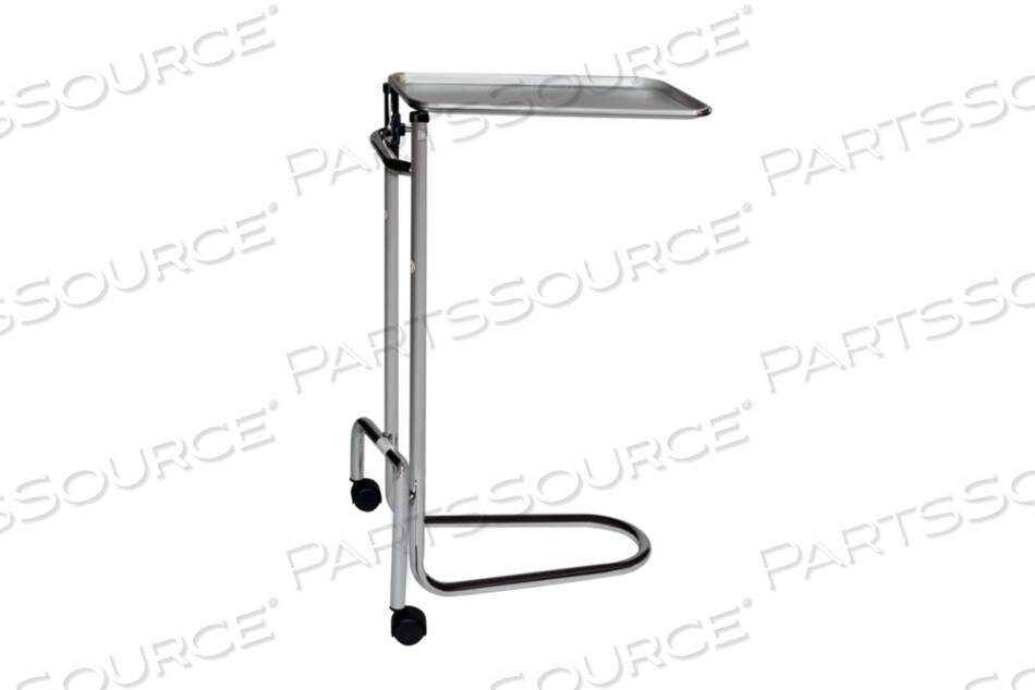 OEM#: 06615100001510 CHROME DOUBLE-POST MAYO STAND, 12-5/8 X 19-1/8 TRAY by Blickman