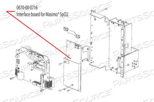 Replaces Mindray North America 0670-00-0716INTERFACE BOARD FOR MASIMO