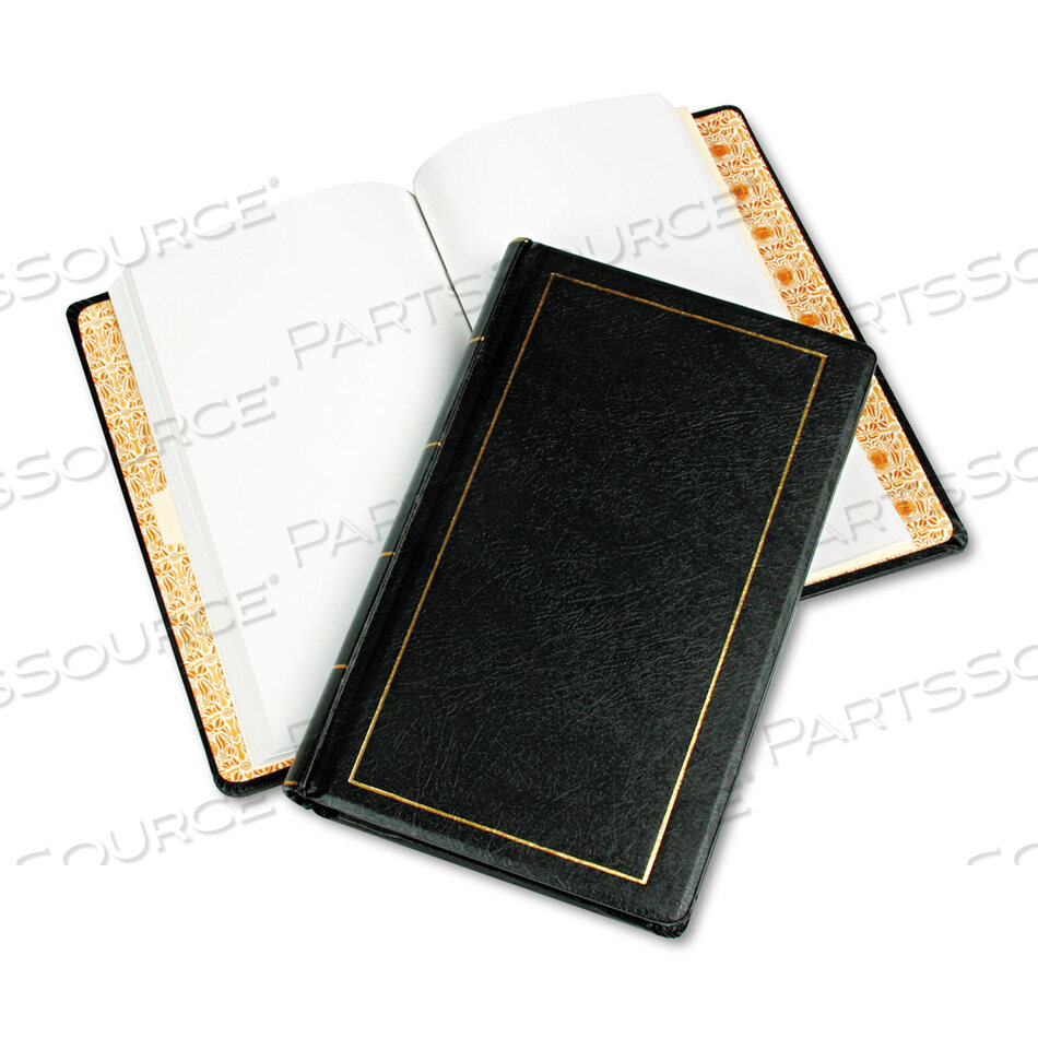 OEM#: 039531LOOSELEAF CORPORATION MINUTE BOOK, 1 SUBJECT, UNRULED, BLACK/GOLD COVER, 14 X 8.5, 250 SHEETS by Wilson Jones