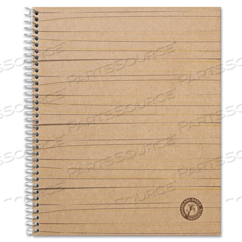 OEM#: UNV66208DELUXE SUGARCANE BASED NOTEBOOKS, 1 SUBJECT, MEDIUM/COLLEGE RULE, BROWN COVER, 11 X 8.5, 100 SHEETS by Universal