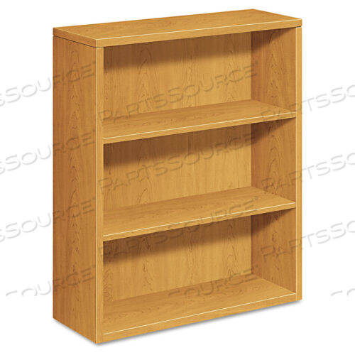 OEM#: H105533.CC10500 SERIES LAMINATE BOOKCASE, THREE-SHELF, 36W X 13.13D X 43.38H, HARVEST by HON