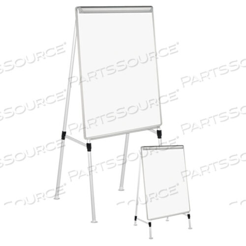 OEM#: UNV43033DRY ERASE BOARD WITH A-FRAME EASEL, 29 X 41, WHITE SURFACE, SILVER FRAME by Universal