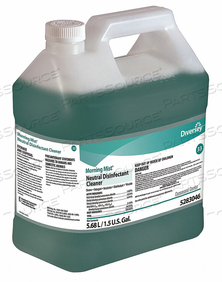 OEM#: 5283046LIQ. DISINFECT. CLEANER 1.50 GAL.JUG PK2 by Diversey