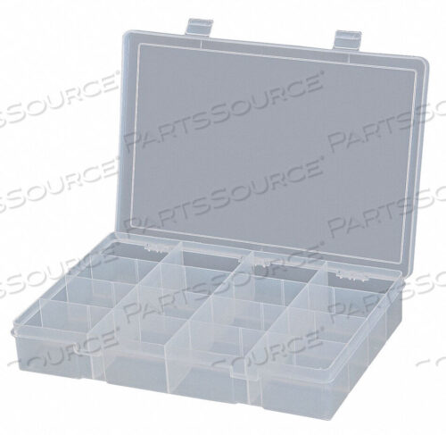 OEM#: LP16-CLEARCOMPARTMENT BOX 16 COMPARTMENTS CLEAR by Durham Manufacturing Company