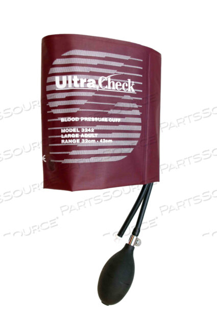 OEM#: UD3242MB-05ULTRACHECK NYLON REUSABLE BP CUFFS, LARGE ADULT 32 - 42 CM, DOUBLE TUBE, MANUAL BULB, 5/BAG by Spacelabs Healthcare
