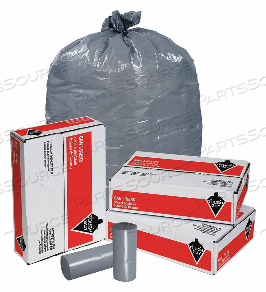 OEM#: 5XL53TRASH BAGS 10 TO 15 GAL. GRAY PK500 by Tough Guy