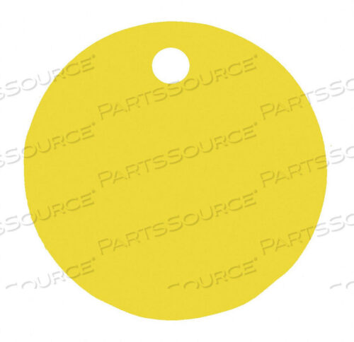 OEM#: 43077BLANK TAG ROUND YELLOW PK5 by C.H. Hanson