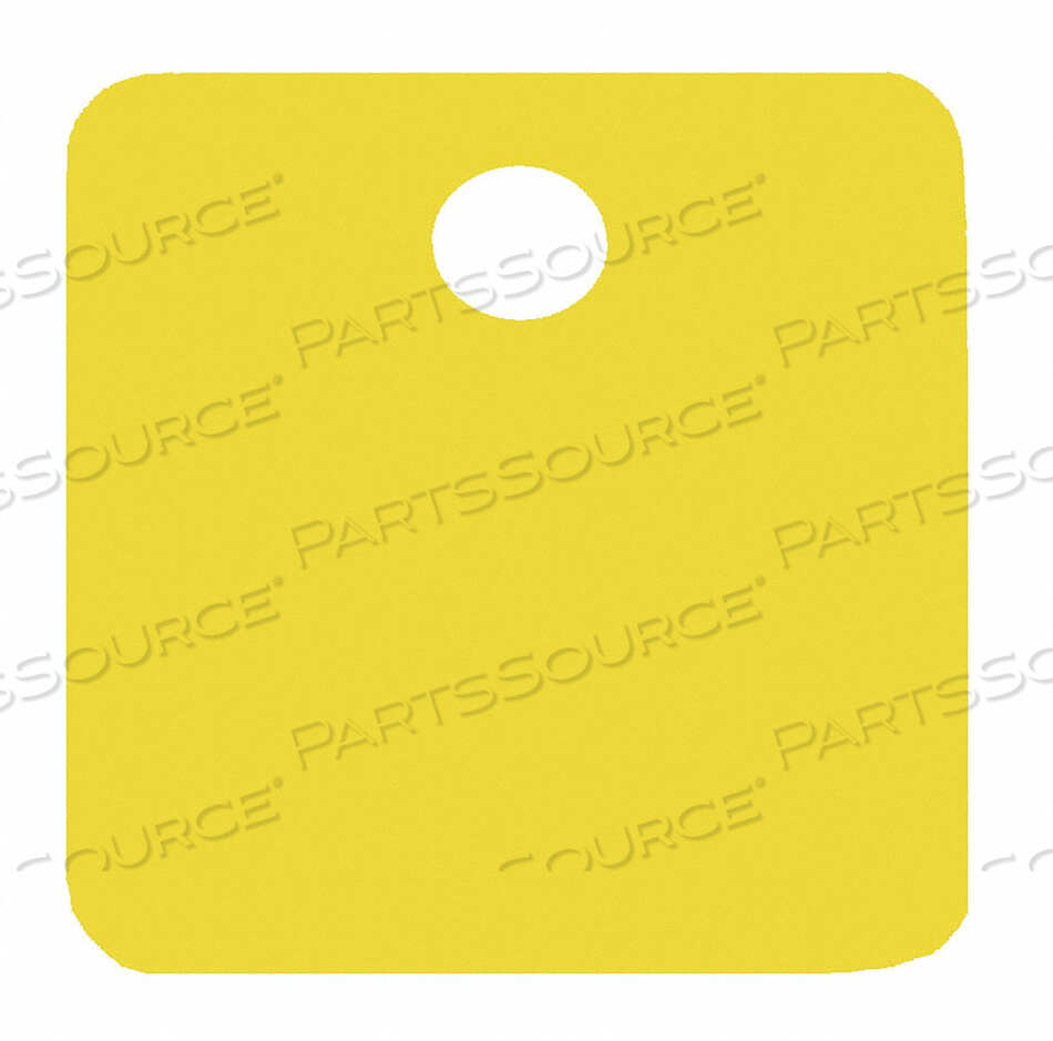 OEM#: 43091BLANK TAG SQUARE YELLOW PK5 by C.H. Hanson