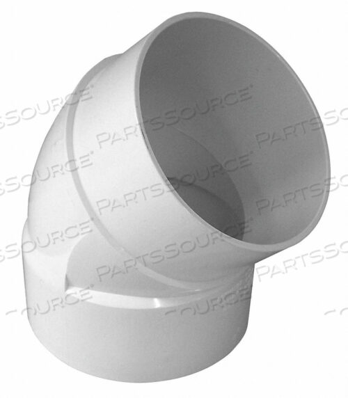 STREET ELBOW 45 DEGREES PVC 4IN.