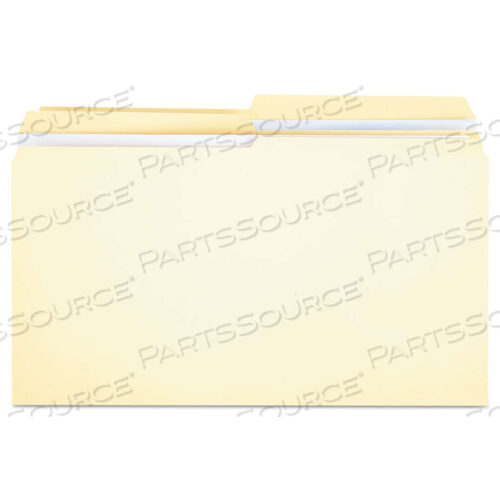 OEM#: UNV16122DOUBLE-PLY TOP TAB MANILA FILE FOLDERS, 1/2-CUT TABS: ASSORTED, LEGAL SIZE, 0.75 EXPANSION, MANILA, 100/BOX by Universal