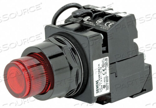 OEM#: 52BT6J2JBILLUMINATED PUSH BUTTON 30MM 1NC RED by Siemens