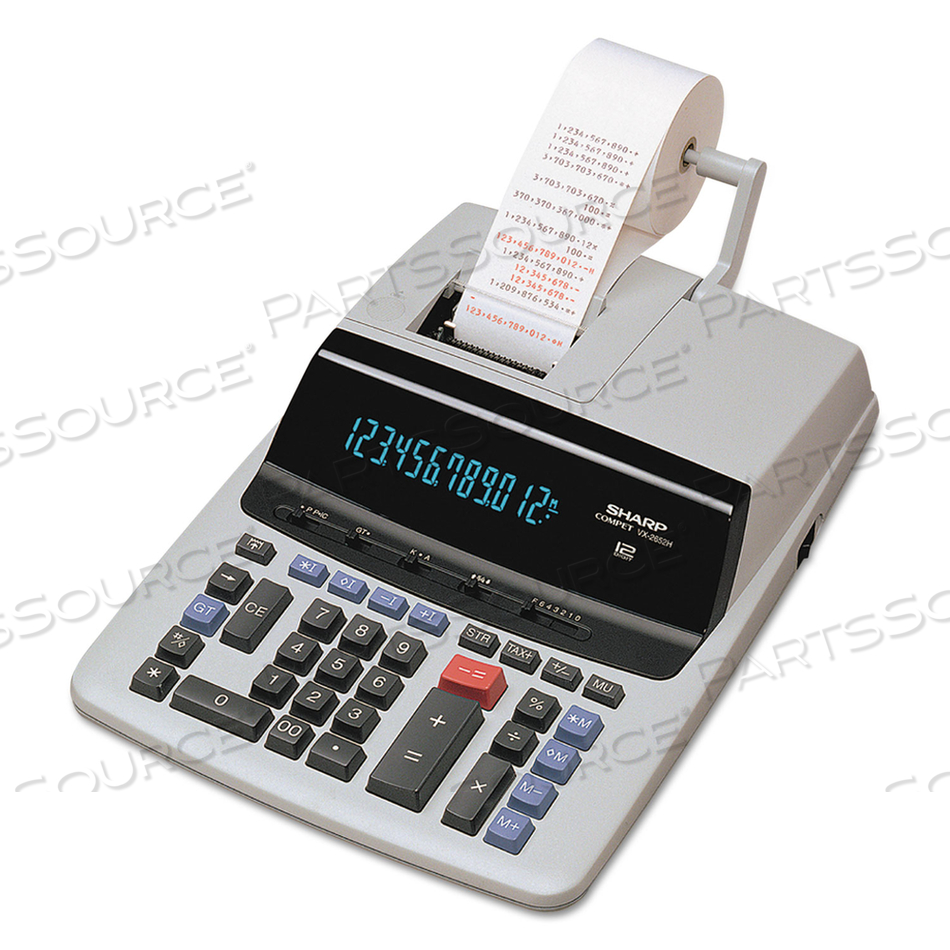 OEM#: VX2652HVX2652H TWO-COLOR PRINTING CALCULATOR, BLACK/RED PRINT, 4.8 LINES/SEC by Sharp Electronics Corporation