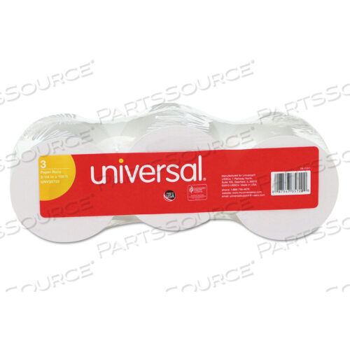 OEM#: UNV35720IMPACT AND INKJET PRINT BOND PAPER ROLLS, 0.5 CORE, 2.25 X 150 FT, WHITE, 3/PACK by Universal