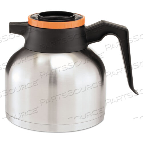 OEM#: 51746.00031.9 LITER THERMAL CARAFE, STAINLESS STEEL/BLACK/ORANGE (DECAF) by Bunn