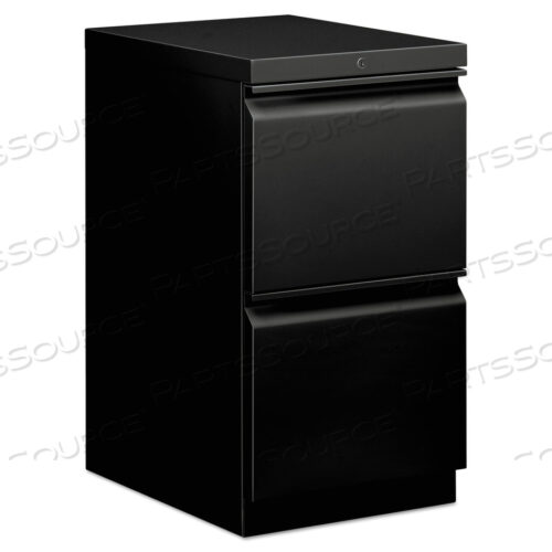MOBILE PEDESTALS, LEFT OR RIGHT, 2 LEGAL/LETTER-SIZE FILE DRAWERS, BLACK, 15 X 20 X 28