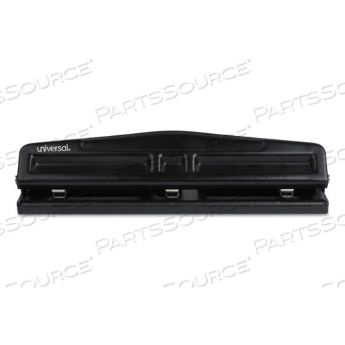 OEM#: UNV7432312-SHEET DELUXE TWO- AND THREE-HOLE ADJUSTABLE PUNCH, 9/32 HOLES, BLACK by Universal