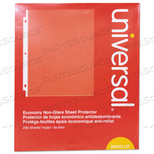 OEM#: UNV21127TOP-LOAD POLY SHEET PROTECTORS, NONGLARE, ECONOMY, LETTER, 200/BOX by Universal