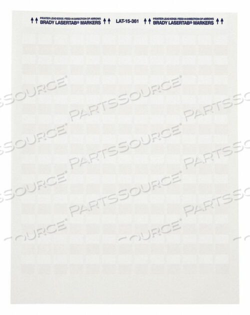 OEM#: LAT-17-361-1LAMINATING WIRE AND CABLE MARKERS PK16 by Brady Americas