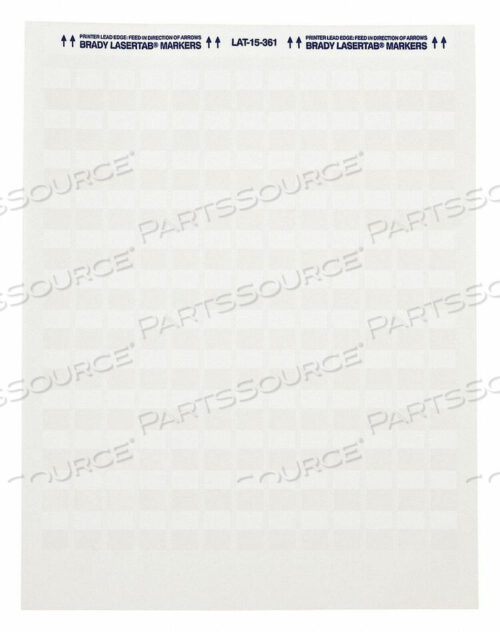 OEM#: LAT-51-361-1LAMINATING WIRE AND CABLE MARKERS PK19 by Brady Americas