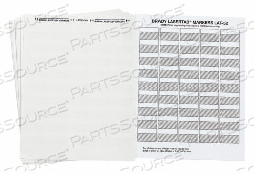 OEM#: LAT-52-361-1LAMINATING WIRE AND CABLE MARKERS PK23 by Brady Americas