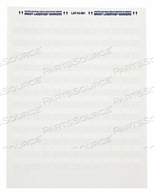 OEM#: LAT-17-361-2.5LAMINATING WIRE AND CABLE MARKERS PK40 by Brady Americas