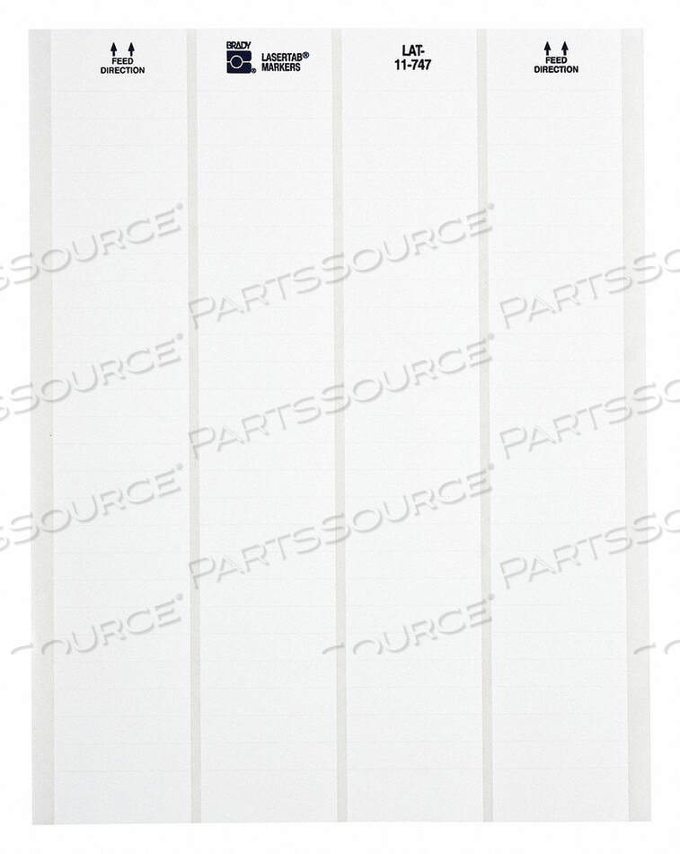 OEM#: LAT-11-747-5WIRE MARKER POLYESTER PK50 by Brady Americas