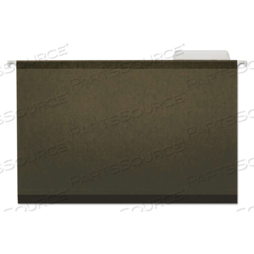 OEM#: UNV24213DELUXE REINFORCED RECYCLED HANGING FILE FOLDERS, LEGAL SIZE, 1/3-CUT TABS, STANDARD GREEN, 25/BOX by Universal