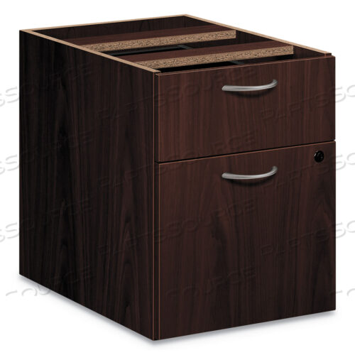 FOUNDATION HANGING 3/4-HEIGHT PEDESTAL FILE, LEFT/RIGHT, 2-DRAWER: BOX/FILE, LEGAL/LETTER, MAHOGANY, 15.42 X 20.41 X 20.58