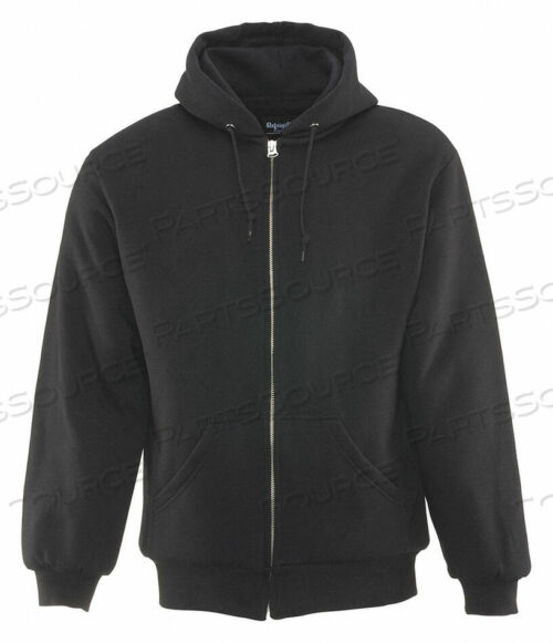 OEM#: 0488RBLKSMLINSULATED QUILTED SWEATSHIRT REGULAR, BLACK - SMALL by RefrigiWear