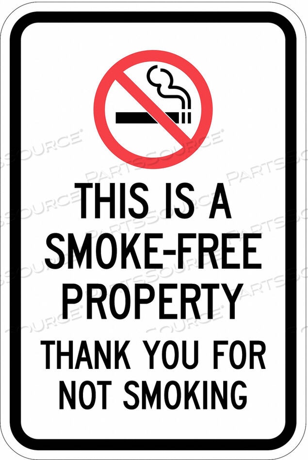 OEM#: T1-1079-EG_12X18PROPERTY SIGN SMOKE-FREE 18 X 12 IN by Lyle Signs Inc.