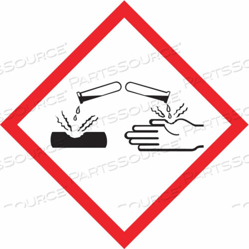 OEM#: LZH604PS5LABEL CORROSIVE 1X1IN CTD PAPER 500 ROLL by Accuform Manufacturing, Inc.