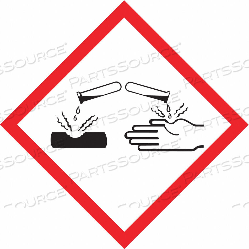 OEM#: LZH604PS5LABEL CORROSIVE 1X1IN CTD PAPER 500 ROLL by Accuform Manufacturing, Inc.