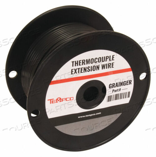 OEM#: TCWR-1019THERMOCOUPLE EXT WIRE JX 24AWG BLK 100FT by Tempco