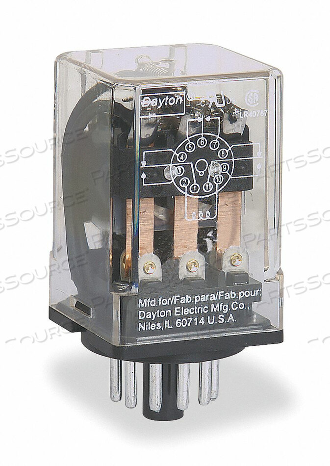 OEM#: 5YP85H7966 GEN PURPOSE RELAY 11 PIN OCTAL 24VDC by DAYTON ELECTRIC MANUFACTURING CO